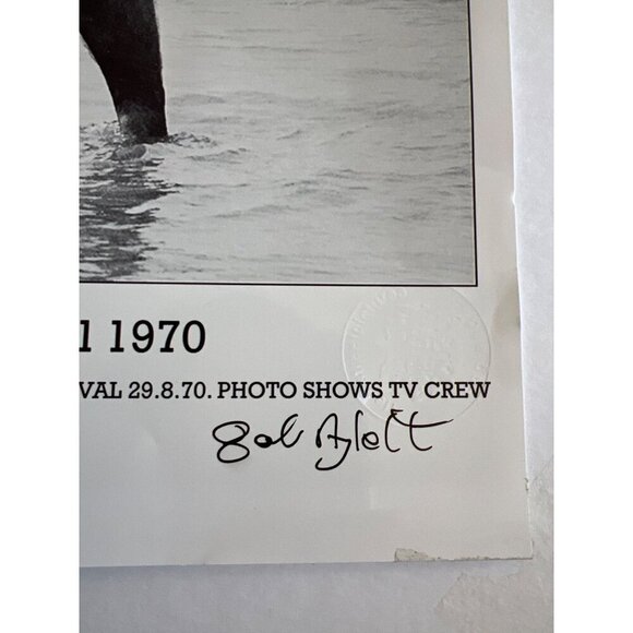 Daily Sketch London photo Isle of Wight 1970 Pop Festival signed Bob Ayllott - Picture 4 of 6